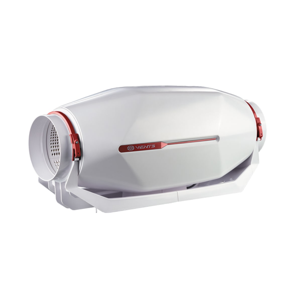 Schallgedämmter Rohrlüfter Stream EC 150 Grau / Silber / Titan 55