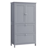 thumbnail of Helloshop26 - Badezimmerschrank Küchenschrank Aufbewahrungseinheit mit 2 Schubladen und 2 Türen verstellbare Einlegeböden 30 x 60 x 12_0004022