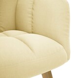 thumbnail of vidaXL Relaxsessel mit Hocker Creme Stoff