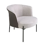 thumbnail of Angel Cerdá  Poltrona in tessuto grigio e similpelle grigio scuro 5109C