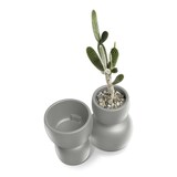 thumbnail of WellHome - Blumentopf aus Rotationsgeformtes Polyethylen 17/12L Ø40x48cm in farbe Sandweiß - Duala Round