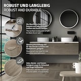 thumbnail of ML-Design PVC Bodenbelag Click Vinyl 1,56 m² 20 Dielen 61x12,8x0,42 cm Fischgrät Eiche Dunkel Braun Holzoptik Wasserfest