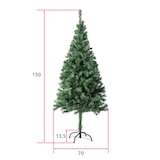 thumbnail of tectake Árvore de Natal artificial na cor verde com suporte de metal  Verde