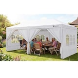 thumbnail of Pack 100 Carpas Plegables 3x6m Blanca XL 18m² - 5 Paredes Ventanas Puertas - Techo Oxford 210D Impermeable - Estructura Reforzada Bolsa