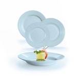 thumbnail of Luminarc Plumi Paradise Vaisselle Opale Bleue 18 Pièces - 6 Personnes