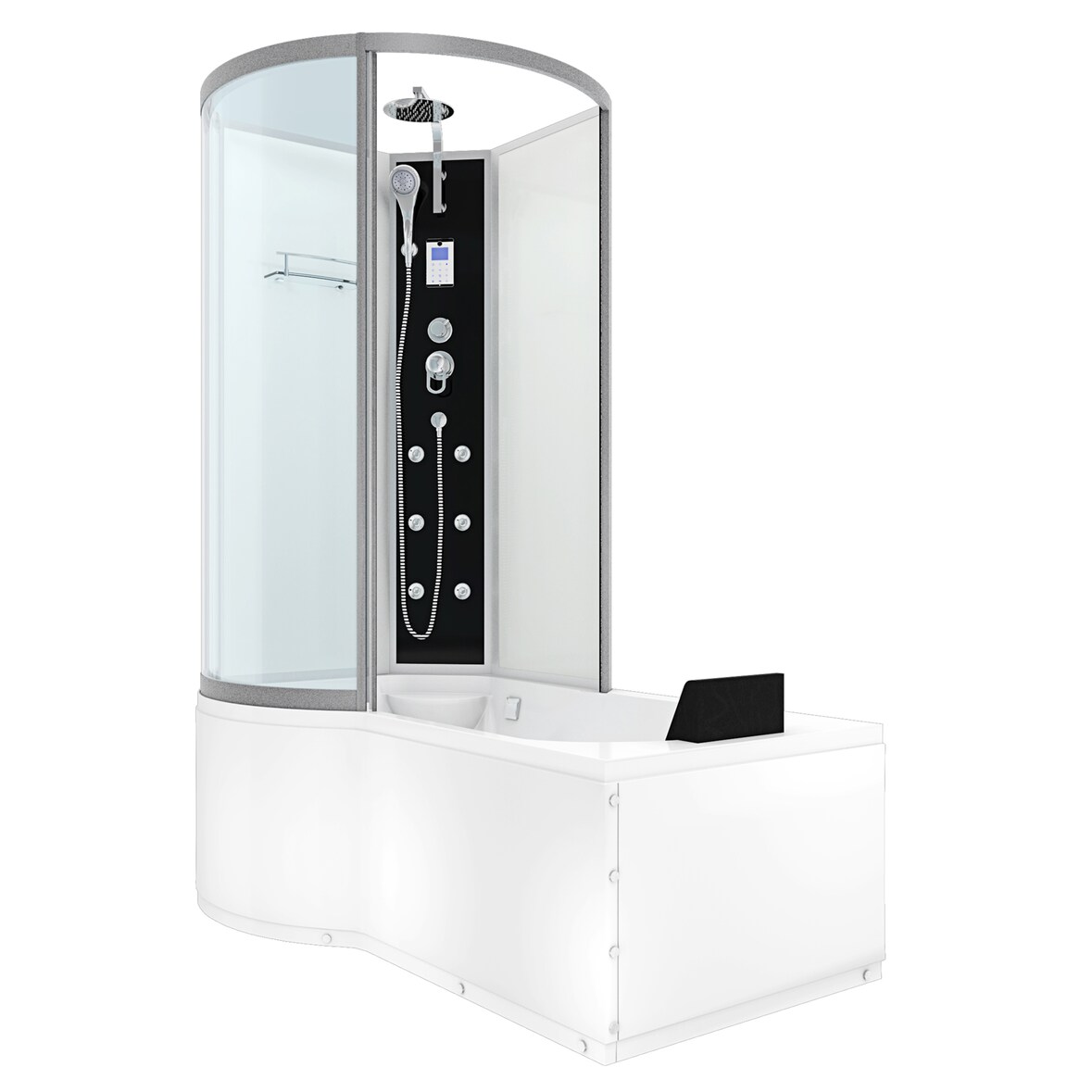 Kombination Badewanne Dusche K50-R01 Duschtempel 100x170 cm