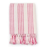 thumbnail of vidaXL Dekbedovertrek katoen strepen 125 x 150 cm roze en wit