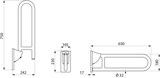 thumbnail of Delabie SK-Griff D32 L650mm Edst. sat.