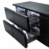 thumbnail of vaiotec Barkühltisch schwarz / 6 Schubladen - 425 l, 2005 x 520 mm