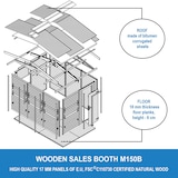 thumbnail of Quiosco de madera M150B – 303 x 199 cm – 6 m²
