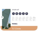 thumbnail of Voile d'ombrage 3.6x3.6x3.6m, toile imperméable pour terrasse, protection UV, avec 3 anneaux en O en acier inoxydable
