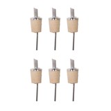 thumbnail of Bar Professional Ausgießerer Naturkork mit kurze Ausgießerer Neutral Synthetik-Rostfrei Silber 6 Stück