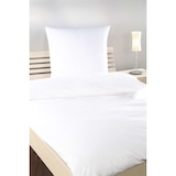 thumbnail of Kissenbezug Weiß 80x60 cm + 20 cm 100% Baumwolle Uni glatt mit Hotelverschluss Kissenhülle Bezug für Kissen Hotelwäsche