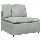 thumbnail of vidaXL Modulares Sofa mit Kissen Samt Hellgrau