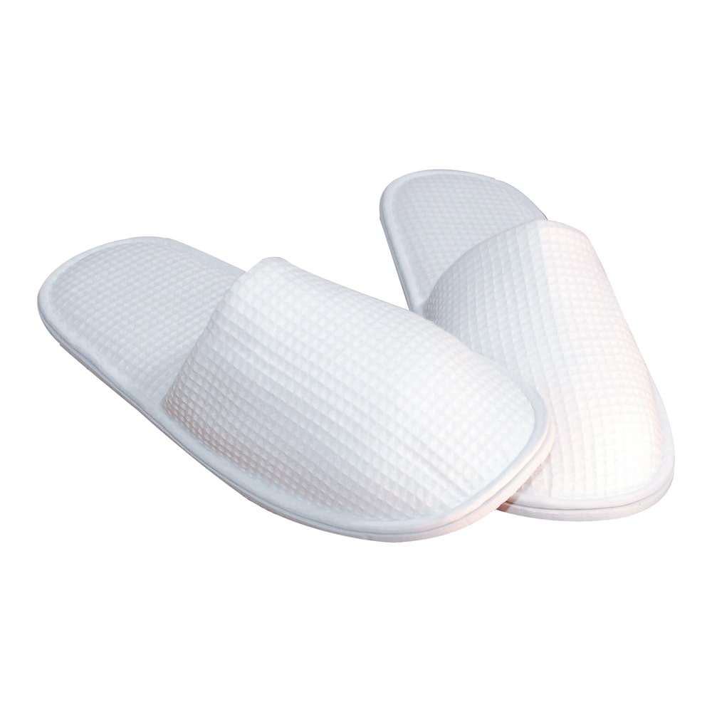 10x10 Paar Slipper "Relax" Weiss 28 cm lang Hotelslipper Einwegslipper Einweghausschuhe Gästehausschuhe Hausschuhe