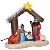 thumbnail of Decoración Inflable de Navidad 183 cm con Luces LED Incluye Inflador Tipo Arco Bíblico del Nacimiento de Jesús para Fiestas Jardín 201x100x183 cm