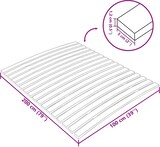 thumbnail of vidaXL Bettlattenrost Ersatz mit 17 Latten 100x200 cm