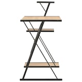 thumbnail of Scrivania Con Ripiano Nera E Rovere 116x50x93 cm