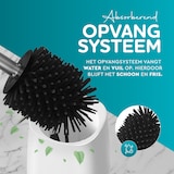 thumbnail of HGMD Toiletborstel Siliconen met Houder - Zwart – Wc Borstel - Toilet Borstel Houder – Sneldrogend, Stevig en Hygiënisch