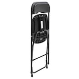 thumbnail of Rekkem faltbare Gartengarnitur HDPE-Tisch 180 x 75 x 74cm Schwarz und Stühle 40 x 45 x 81cm x8 Schwarz
