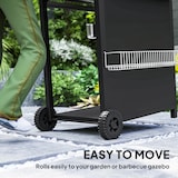 thumbnail of Outsunny Barbecue a Gas Bruciatori Indipendenti e Coperchio Nero