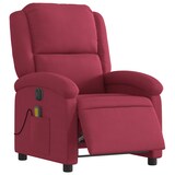 thumbnail of vidaXL Massagesessel Elektrisch Weinrot Samt