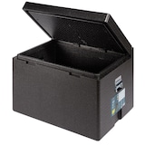thumbnail of METRO Professional Koelbox met dekselopening en draaggrepen, 80 x 60 x 52 cm, polypropyleen, 120 L, zwart