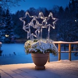 thumbnail of LED Gartenstecker Acryl Sterne 5 Leuchtsterne Außen Weihnachtsdeko