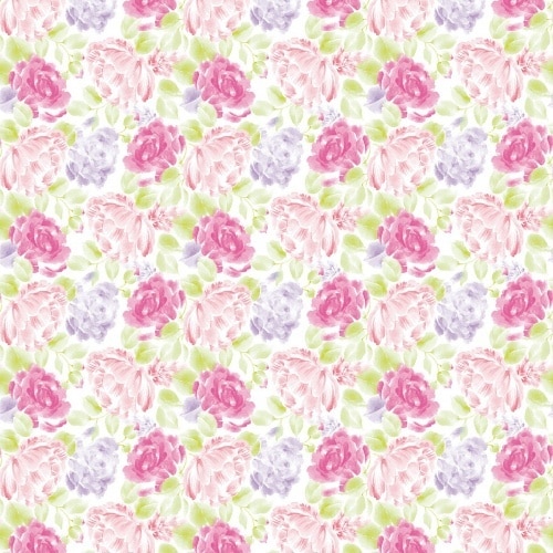 Mank Tischdecken Airlaid Valerie, 80 x 80 cm, 20 Stück - Mitteldecke Rosen Aquarell