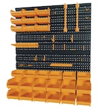 thumbnail of Gereedschapshouderpaneel 66 x 78 x 1,7 cm 4 geperforeerde panelen 15 kleine - 12 grote bakken 38 haken INTEC wandplank