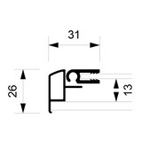 thumbnail of Showdown Schaukasten für Innen  Economy SCXS - 4x DIN A4 - Aluminium - Silber