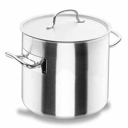 Lacor – 50139 – Chef Classic niedriger Topf mit Deckel, 40 cm, Edelstahl
