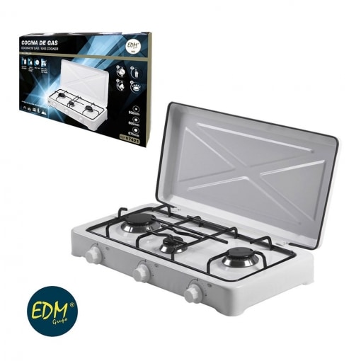 EDM Cocina De Gas - Esmaltada - 3 Fuegos