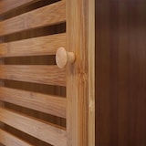thumbnail of Décoshop26 - Estantería de baño estantería de almacenaje con puerta de bambú 140x36x34cm 04_0001268