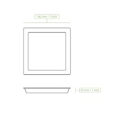 thumbnail of BIOZOYG 100 Stück Einwegteller 18x18cm Palmblatt-Teller, quadratisch, biologisch abbaubar, umweltfreundlich, kompostierbar, Wegwerfteller