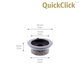 thumbnail of WAGNER QuickClick® Filzgleiter ULTRASOFT SLIM - 8er-Set Ersatzgleiter Ø 20 mm - für Basis Ø 20 mm - DE Ware - 15829600