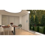 thumbnail of Thermo Lamellenvorhang verdunkelnd fertiges Komplettsystem Schiebevorhang (Dunkelgrau Kr-3, 220x250 cm)