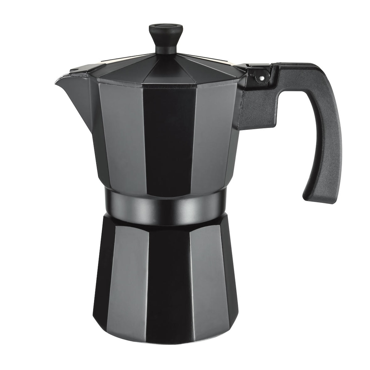 CAFETERA ALUMINIO NEGRA SUPREME 9 TAZAS