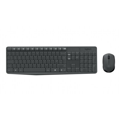 Logitech Combo Toetsenbord Muis Mk235 Rf Draadloos Grijs