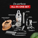 thumbnail of HGMD Cocktail Set - 16-Delige set - Cocktail Shaker Set (750ml) - Cocktail shaker set