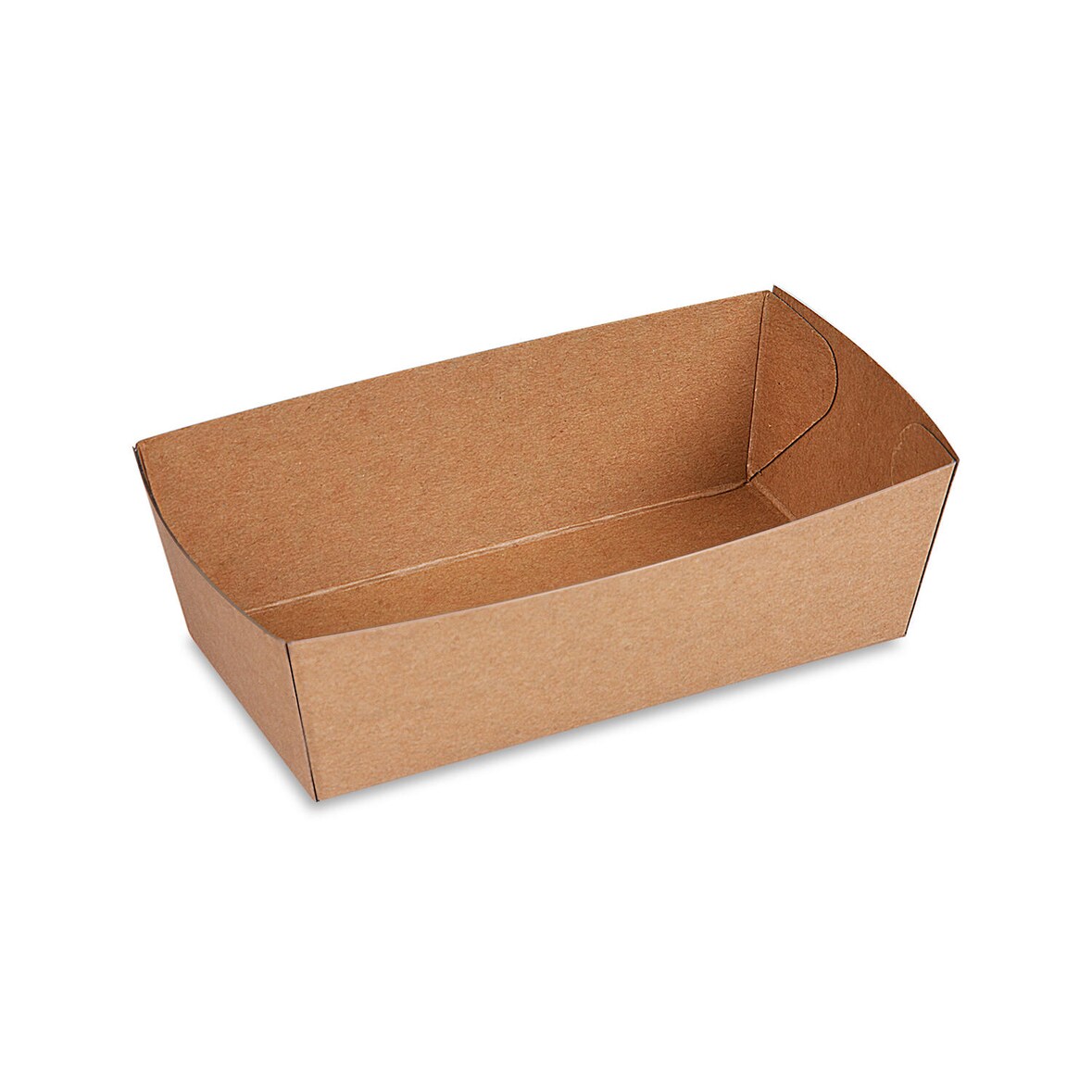 100x BIONATURE Snackschalen kraft braun m. Fettbarriere 13,5x11x4,5cm 500ml