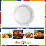 thumbnail of DayBays 200 Stk. Haushaltsbox PP 1000 ml 168x164x84 mm 8 Eckig Salat-Box Alpha mit anhängendem Deckel