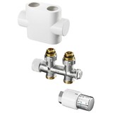 thumbnail of Oventrop Ventil-Anschlussset m TH-Kopf Durchgangsform, Multiblock weiß