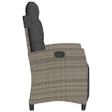 thumbnail of vidaXL Tuinstoelen 2 st verstelbaar met voetensteun poly rattan grijs