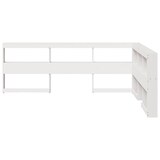 thumbnail of vidaXL Kopfteil mit Bücherregal L-Form Weiß 150 cm Massivholz Kiefer