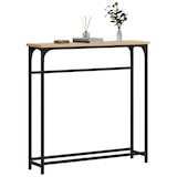 thumbnail of Table console Chêne Sonoma 75x19,5x75 cm Bois d'ingénierie Modèle Atlas Flex Plus