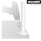 thumbnail of WAGNER Möbelbein/Verstellfuß TELESCOPE - Ø 30 x 160-250 mm, Platte 60 x 60 mm, ausziehbar, Stahl schwarz - 12182801