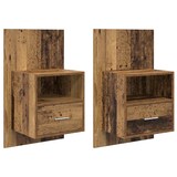 thumbnail of Cabinet de chevet 2 pcs Bois ancien 50 x 32.5 x 80cm Modèle Tendance Pure