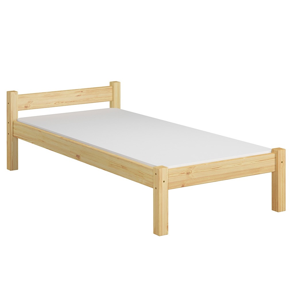 Einzelbett Gästebett Bettrahmen Kiefer massiv 80x200 Futonbett Matratze Rollrost 60.36-08 M