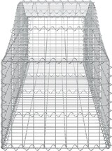 thumbnail of vidaXL Gabionen mit Hochbogen 14 Stk. 200x50x40/60 cm Verzinktes Eisen